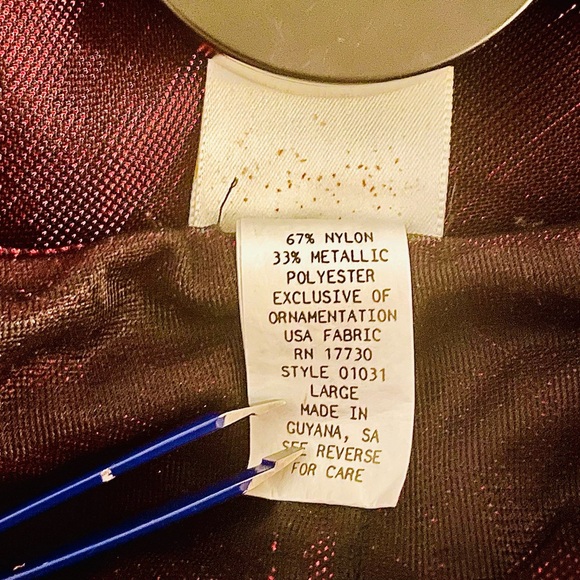 Metallic Sheer Gillian and O’Malley Red Glimmering Baby Doll Lingerie NEW No Tag - Picture 8 of 8